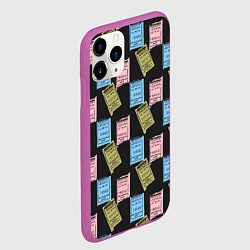 Чехол iPhone 11 Pro матовый Советские билеты транспорта, цвет: 3D-фиолетовый — фото 2