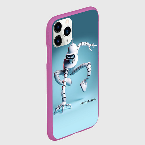 Чехол iPhone 11 Pro матовый Spider Bender - meme / 3D-Фиолетовый – фото 2