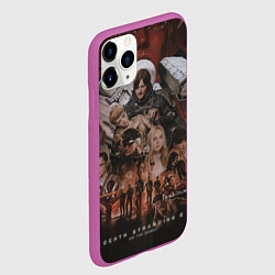 Чехол iPhone 11 Pro матовый Персонажи из Death stranding 2 on the beach, цвет: 3D-фиолетовый — фото 2