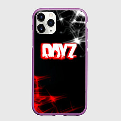 Чехол iPhone 11 Pro матовый Dayz световые краски, цвет: 3D-фиолетовый