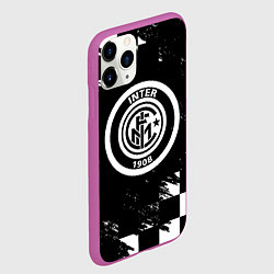 Чехол iPhone 11 Pro матовый Inter клетка краски, цвет: 3D-фиолетовый — фото 2