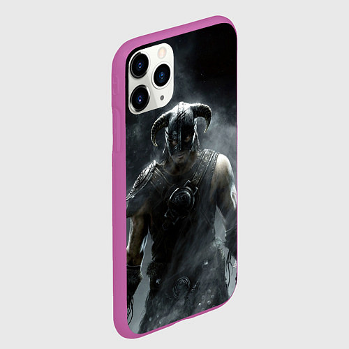 Чехол iPhone 11 Pro матовый Варвар The Elder Scrolls / 3D-Фиолетовый – фото 2