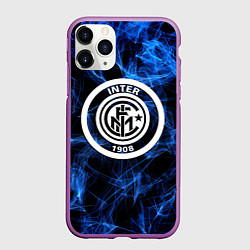Чехол iPhone 11 Pro матовый Inter smoke neon, цвет: 3D-фиолетовый