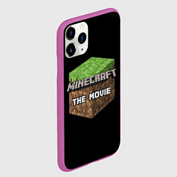 Чехол iPhone 11 Pro матовый Minecraft в кино, цвет: 3D-фиолетовый — фото 2