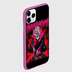 Чехол iPhone 11 Pro матовый Дандадан Окарун, цвет: 3D-фиолетовый — фото 2