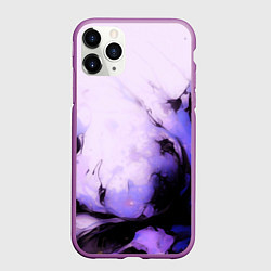 Чехол iPhone 11 Pro матовый Взрывной индиго светлый, цвет: 3D-фиолетовый