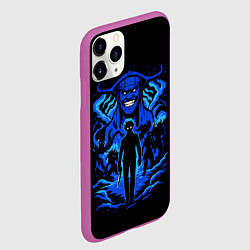 Чехол iPhone 11 Pro матовый Аниме Поднятие уровня в одиночку, цвет: 3D-фиолетовый — фото 2