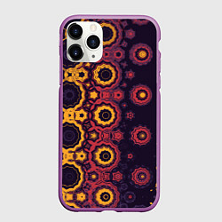 Чехол iPhone 11 Pro матовый Метаморфоза из персидских звезд, цвет: 3D-фиолетовый