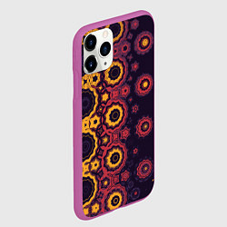 Чехол iPhone 11 Pro матовый Метаморфоза из персидских звезд, цвет: 3D-фиолетовый — фото 2