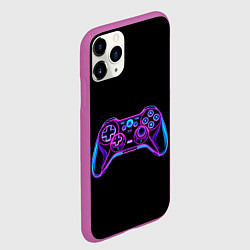 Чехол iPhone 11 Pro матовый Gamepad, цвет: 3D-фиолетовый — фото 2