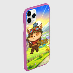 Чехол iPhone 11 Pro матовый League of legends Тимо, цвет: 3D-фиолетовый — фото 2