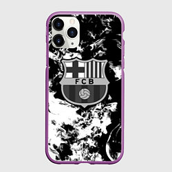 Чехол iPhone 11 Pro матовый Juventus белый дым, цвет: 3D-фиолетовый