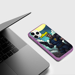 Чехол iPhone 11 Pro матовый Fallout седьмой, цвет: 3D-фиолетовый — фото 2
