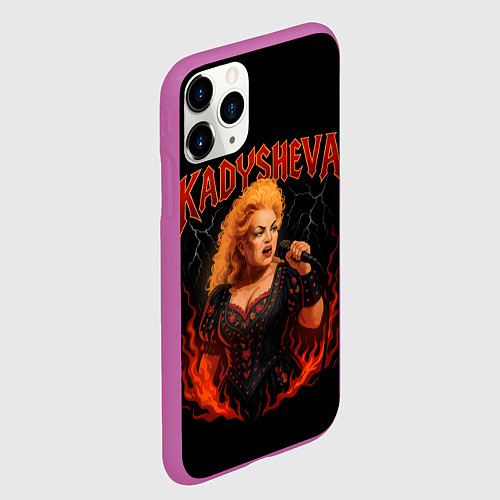 Чехол iPhone 11 Pro матовый Kadysheva / 3D-Фиолетовый – фото 2