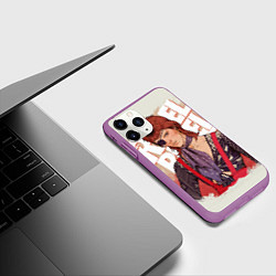Чехол iPhone 11 Pro матовый David Bowie Rebel Rebel, цвет: 3D-фиолетовый — фото 2