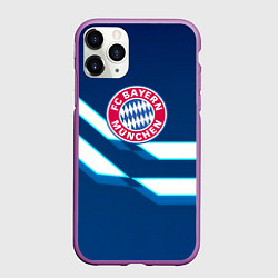 Чехол iPhone 11 Pro матовый Бавария Мюнхен геометрия