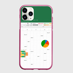 Чехол iPhone 11 Pro матовый Таблица с ошибками - текстура, цвет: 3D-малиновый
