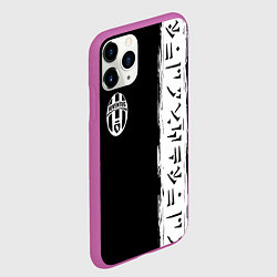 Чехол iPhone 11 Pro матовый Ювентус символы гейм, цвет: 3D-фиолетовый — фото 2