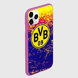Чехол iPhone 11 Pro матовый Borussia краски, цвет: 3D-фиолетовый — фото 2