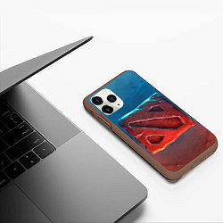 Чехол iPhone 11 Pro матовый Dota 2: Symbol, цвет: 3D-коричневый — фото 2