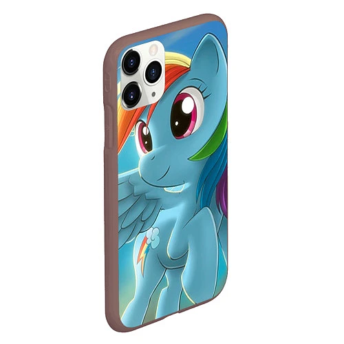 Чехол iPhone 11 Pro матовый My littlle pony / 3D-Коричневый – фото 2