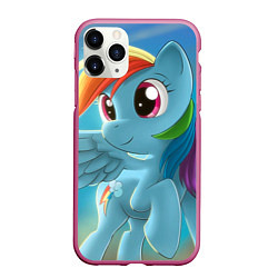 Чехол iPhone 11 Pro матовый My littlle pony, цвет: 3D-малиновый