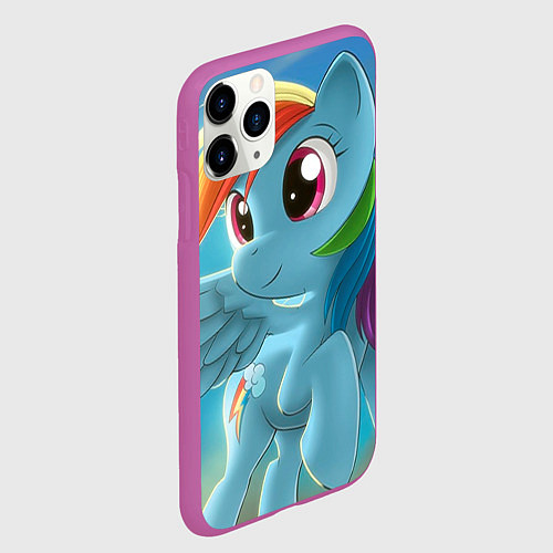 Чехол iPhone 11 Pro матовый My littlle pony / 3D-Фиолетовый – фото 2