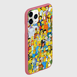 Чехол iPhone 11 Pro матовый Simpsons Stories, цвет: 3D-малиновый — фото 2