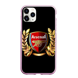 Чехол iPhone 11 Pro матовый Arsenal, цвет: 3D-розовый