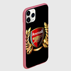 Чехол iPhone 11 Pro матовый Arsenal, цвет: 3D-малиновый — фото 2