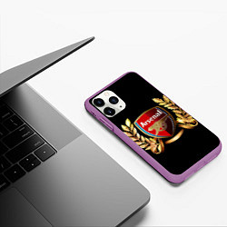 Чехол iPhone 11 Pro матовый Arsenal, цвет: 3D-фиолетовый — фото 2