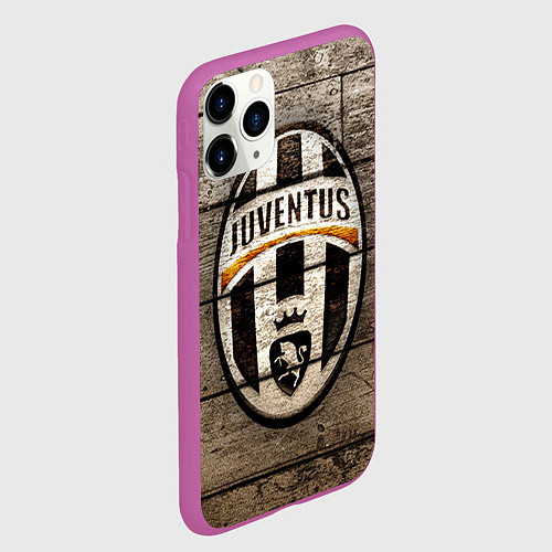 Чехол iPhone 11 Pro матовый Juventus / 3D-Фиолетовый – фото 2