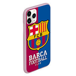 Чехол iPhone 11 Pro матовый Barca Football, цвет: 3D-розовый — фото 2