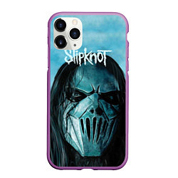 Чехол iPhone 11 Pro матовый Slipknot, цвет: 3D-фиолетовый