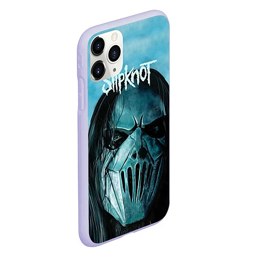 Чехол iPhone 11 Pro матовый Slipknot / 3D-Светло-сиреневый – фото 2