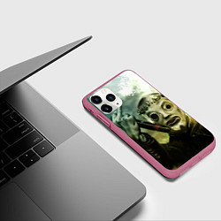 Чехол iPhone 11 Pro матовый Slipknot, цвет: 3D-малиновый — фото 2