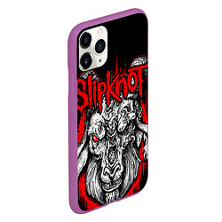 Чехол iPhone 11 Pro матовый Slipknot, цвет: 3D-фиолетовый — фото 2