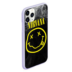 Чехол iPhone 11 Pro матовый Nirvana Smoke, цвет: 3D-светло-сиреневый — фото 2