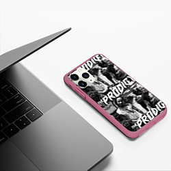 Чехол iPhone 11 Pro матовый The Prodigy, цвет: 3D-малиновый — фото 2