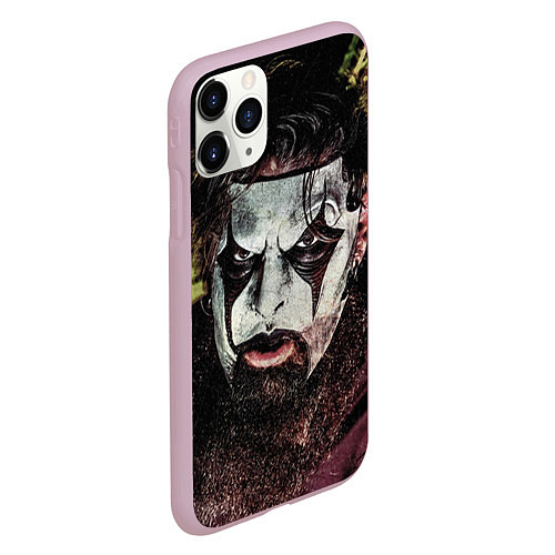 Чехол iPhone 11 Pro матовый Slipknot Face / 3D-Розовый – фото 2