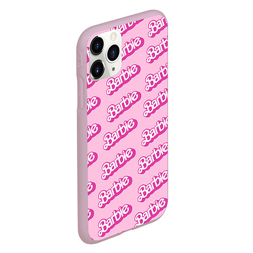 Чехол iPhone 11 Pro матовый Barbie Pattern / 3D-Розовый – фото 2