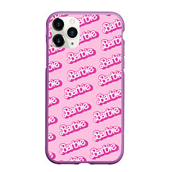 Чехол iPhone 11 Pro матовый Barbie Pattern, цвет: 3D-фиолетовый