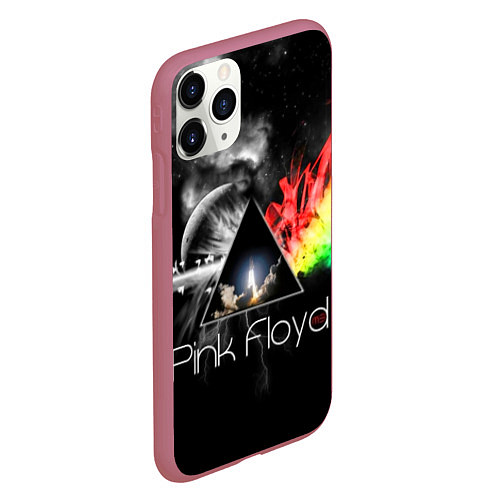 Чехол iPhone 11 Pro матовый Pink Floyd / 3D-Малиновый – фото 2