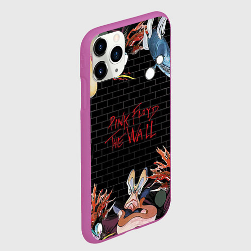 Чехол iPhone 11 Pro матовый Pink Floyd: The Wall / 3D-Фиолетовый – фото 2