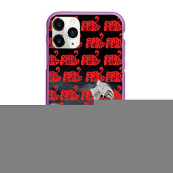 Чехол iPhone 11 Pro матовый Pink Floyd Pattern, цвет: 3D-фиолетовый