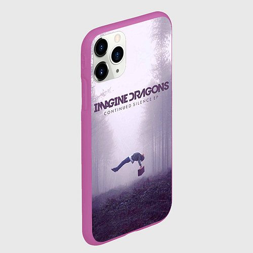 Чехол iPhone 11 Pro матовый Imagine Dragons: Silence / 3D-Фиолетовый – фото 2