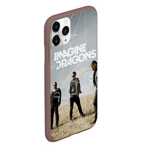 Чехол iPhone 11 Pro матовый Imagine Dragons: Boys / 3D-Коричневый – фото 2