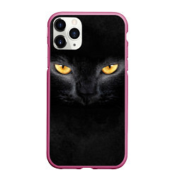 Чехол iPhone 11 Pro матовый Черная кошка