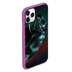 Чехол iPhone 11 Pro матовый Phantom Assassin, цвет: 3D-фиолетовый — фото 2