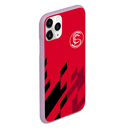 Чехол iPhone 11 Pro матовый Sevilla FC / 3D-Сиреневый – фото 2